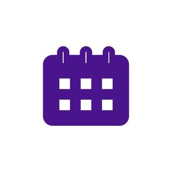 calendario sólido icono para interfaz desarrollo vector