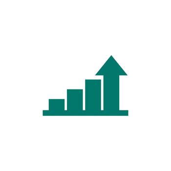 Graph solid icon for mobile application vector