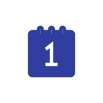 Date solid icon for user interface vector