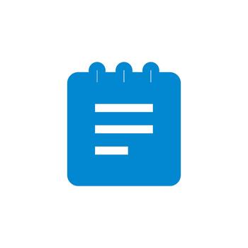 Schedule solid icon for user interface vector