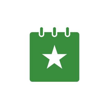 Event solid icon for software dashboard vector