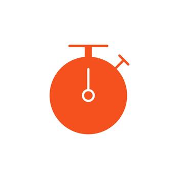 Timer solid icon for digital workspace vector