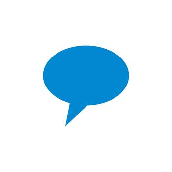comentario sólido icono para sistema configuración vector