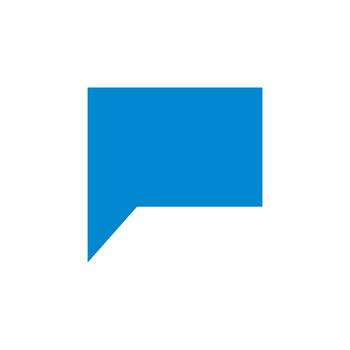 Comment solid icon for user interface vector