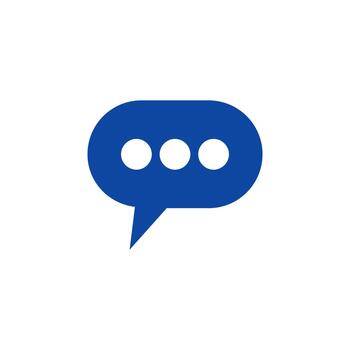 Chat solid icon for user interface vector