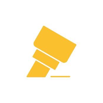 Highlight solid icon for interface development vector