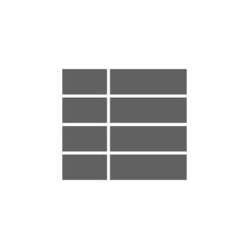 Table solid icon for data management vector