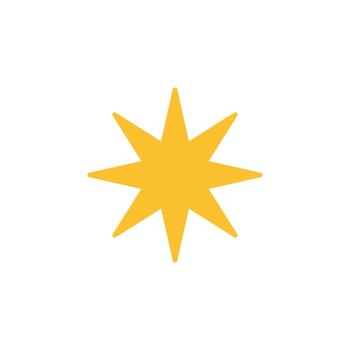 estrella sólido icono para software tablero vector