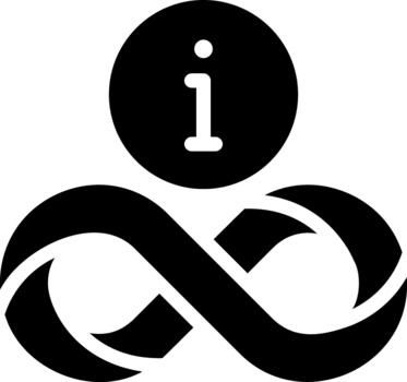 infinity icons glyph graphic solid vector