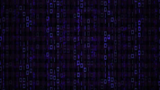 Blue Binary Code Streaming Down. video