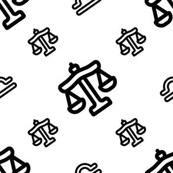 libra seamless pattern vector