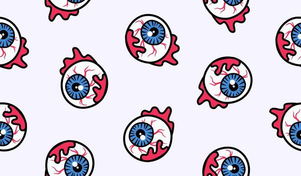 Eye balls pattern background vector