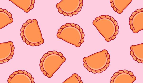 empanada modelo antecedentes vector