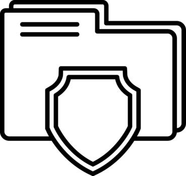 protegido carpeta acceso vector