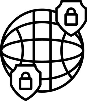 Internet datos seguridad vector