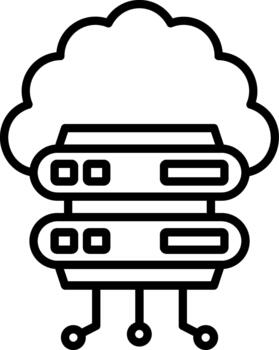 escalable nube informática vector