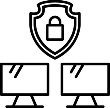Secure Data Network System vector