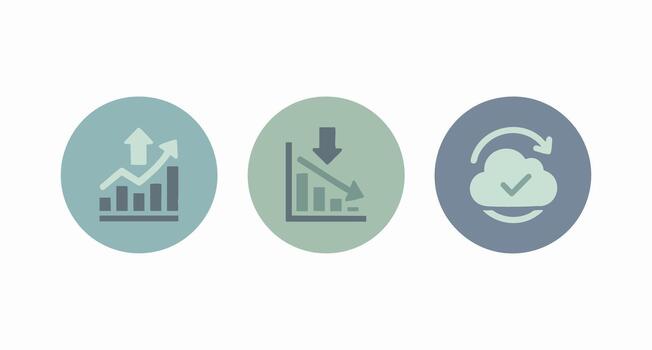 Data Usage Notification Icons vector