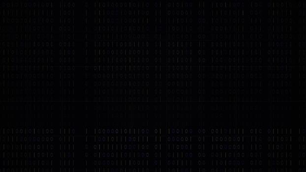Sombrio binário código fundo video