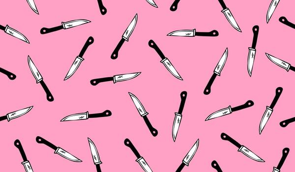 Knife pattern background design vector