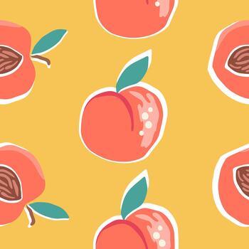 melocotón modelo antecedentes diseño vector