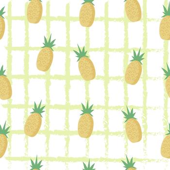 verano piña modelo vector