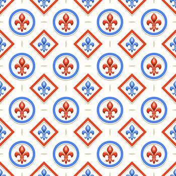 patrón de flor de lis vector