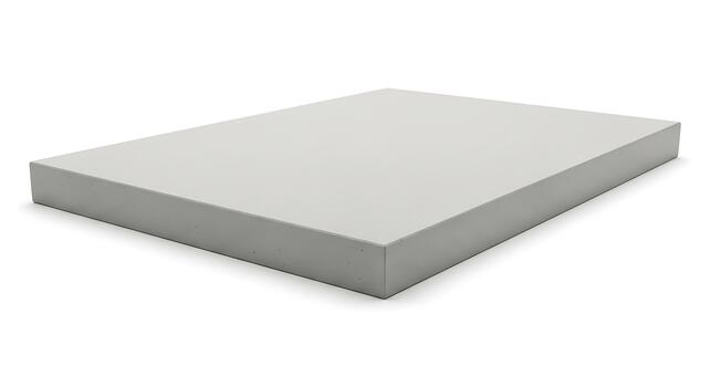 gris rectangular sólido objeto aislado antecedentes. foto