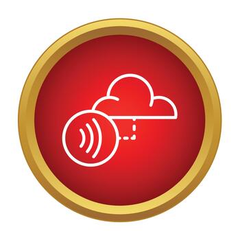 Cloud computing data network wireless connection concept vector