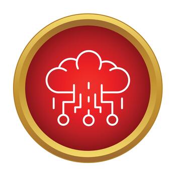 nube informática datos red almacenamiento tecnología icono vector