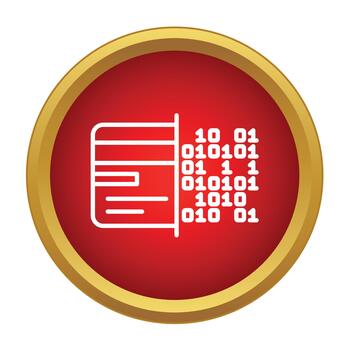 Data card processing binary code security information vector