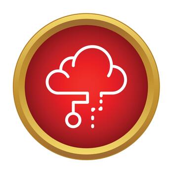nube informática datos almacenamiento red servidor icono diseño vector