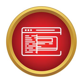 navegador ventana demostración código y web desarrollo vector