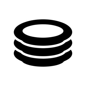 Database System Data Storage Icon Symbolizing Information Technology vector