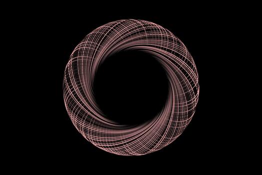 Red circle shape loop abstract background vector