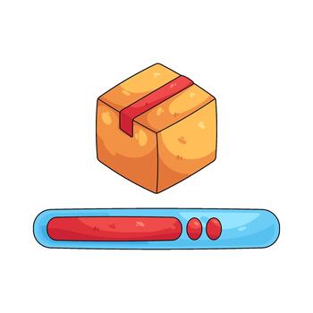 order processing Illustration vector