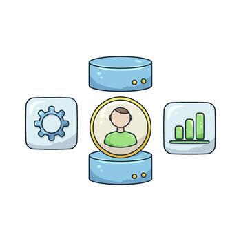 User Data Management vector