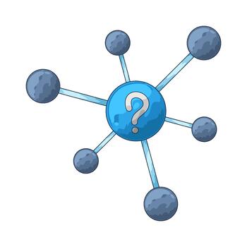 pregunta marca red vector