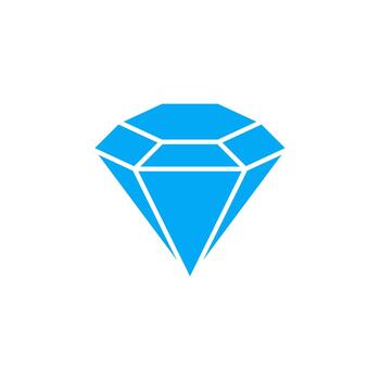 diamante sólido icono para software tablero vector