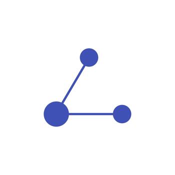 Network solid icon for user interface vector
