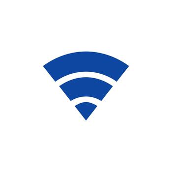 Wifi solid icon for user interface vector