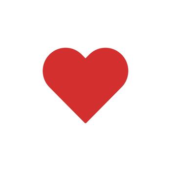 Heart solid icon for interface development vector