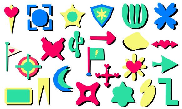 resumen diseño elementos grupo haz vector