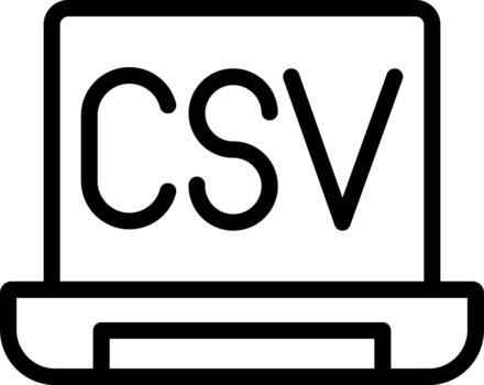 Csv file format for excel vector