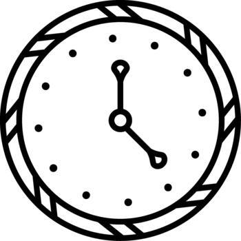 Wall Clock Timer vector