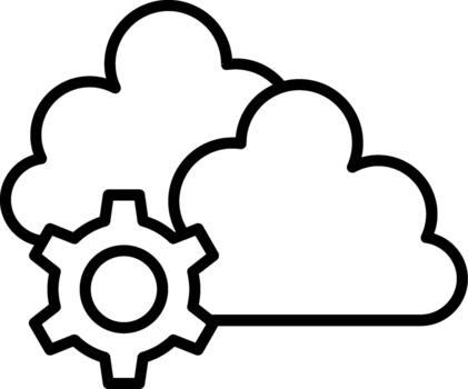 Cloud Storage System vector