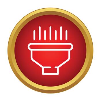 Funnel icon processing data information sorting system vector