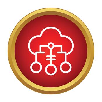 Cloud computing network organizing connected data storage vector
