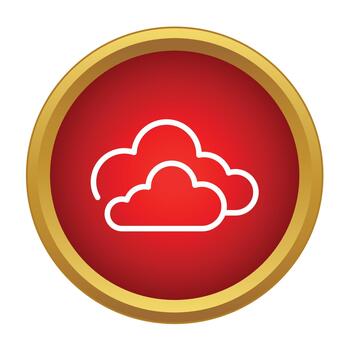 Cloud computing internet data web hosting icon vector