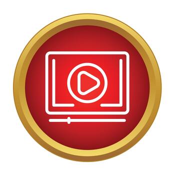 player controller button icon digital interface vector